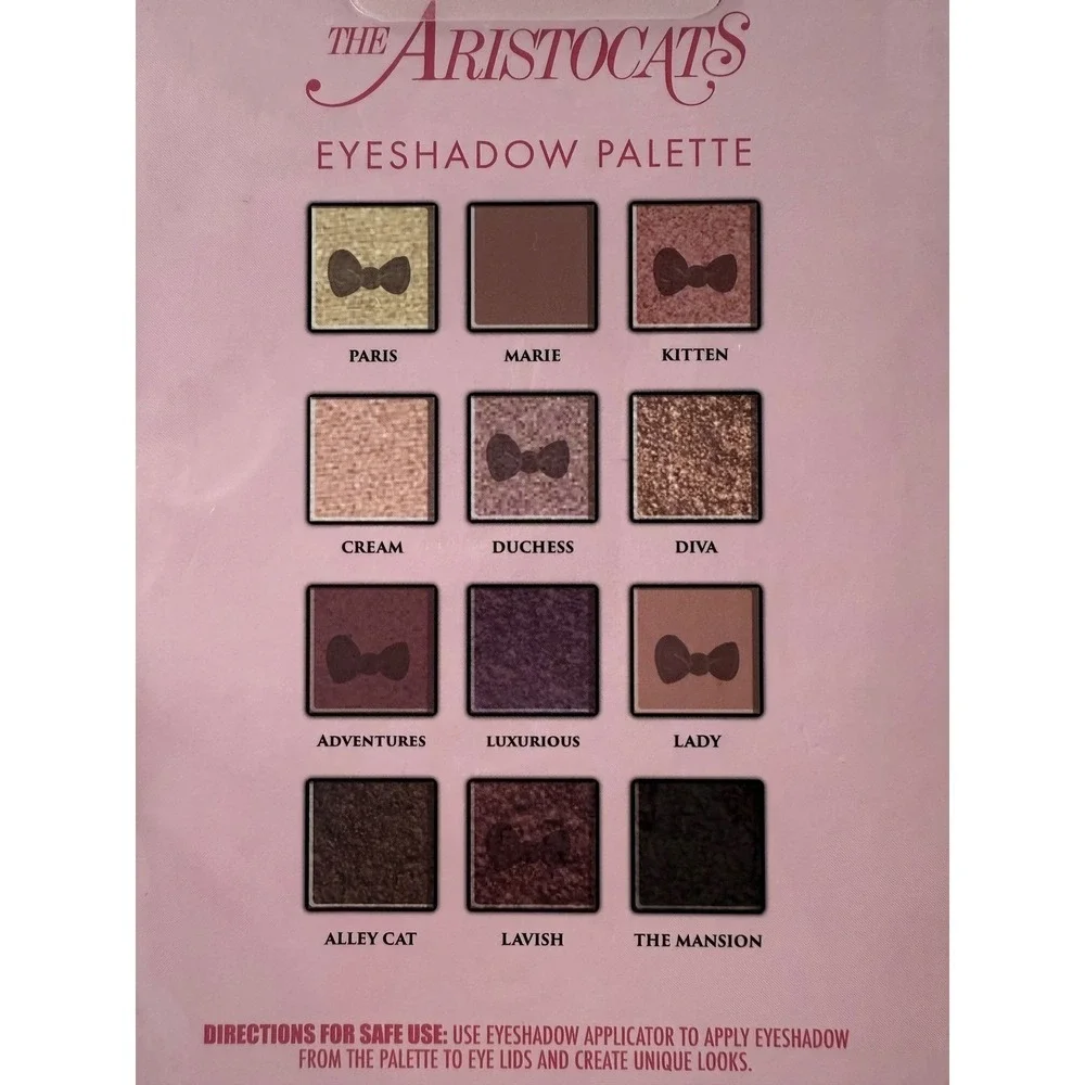 Disney Aristocats Marie Lip Balm & Eyeshadow Palette Duo‎ Gift Set Coquette NEW